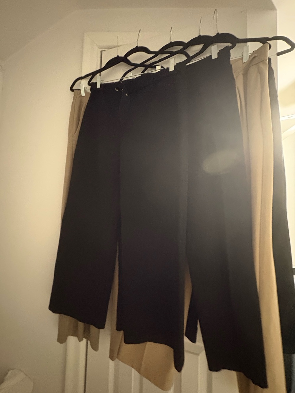 5 Women’s Trouser’s / Black & Beige - Size: Large / 14